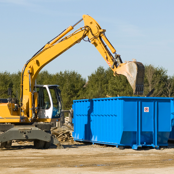 can i request a rental extension for a residential dumpster in Cross Timber TX